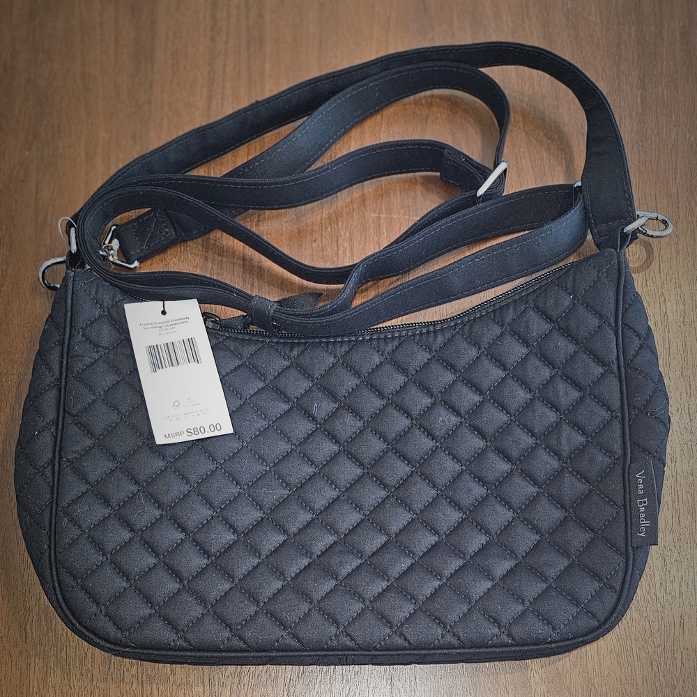 NWT Vera Bradley Frannie Crescent Crossbody Bag